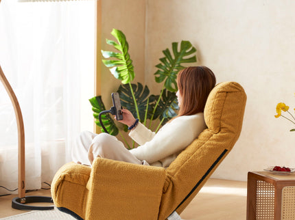 Adjustable Swivel Lounge Chair With 360 Degree Rotating Seat And Headrest Support