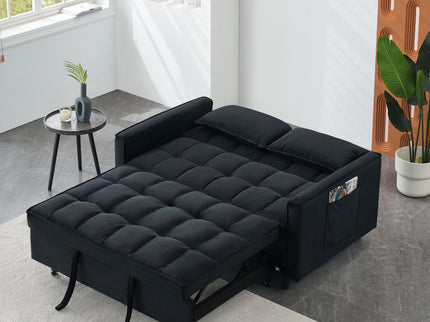 Sofa Bed With Pockets, 3 In 1 Convertible For Living Room