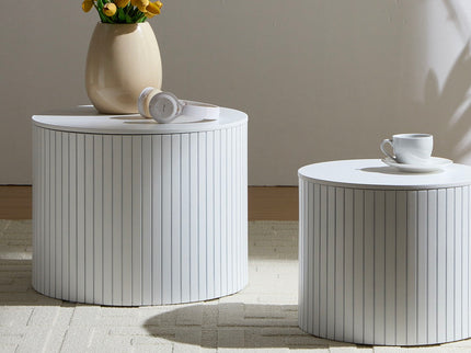 Handcrafted Nested Table Set, 2 Pieces
