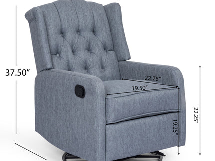 Classic Design, Manual Recliner Chair With 360 Degree Swivel