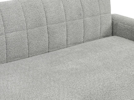Modern Loveseat Sofa, 2 Seater With Square Arms For Living Room