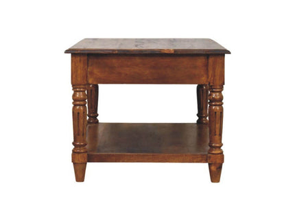 Turned Legs Drawer Table