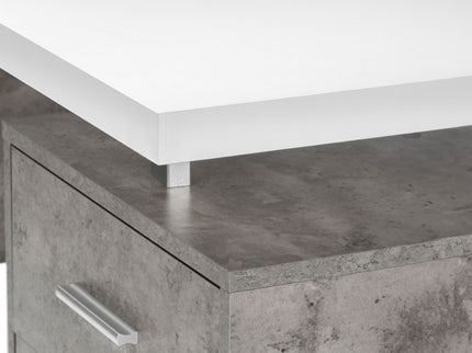 Computer Desk For Home Office, Laptop, Left, Right Set - Up, Storage Drawers, Contemporary & Modern