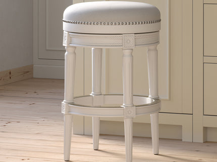 Rustic Elegance Backless Swivel Stool