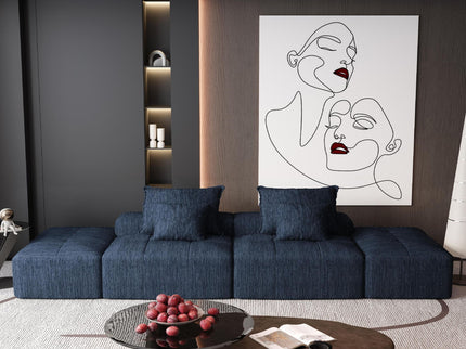 Modern Oversized Diy Combination Modular Sectional Sofa & Pillows