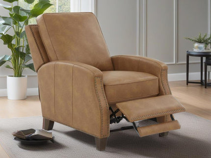 Jack - Push Back Recliner With Track Arms And Nailhead Accents