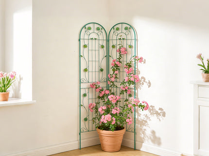 Metal Garden Trellis Rustproof Trellis For Climbing Plant Outdoor Flower Support