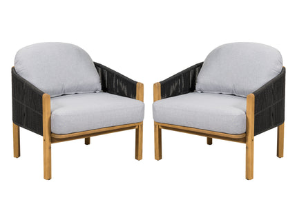 Grotta - Outdoor Wood Club Chair (Set of 2)