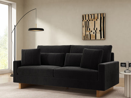 Modern Loveseat Sofa With 4 Pillows