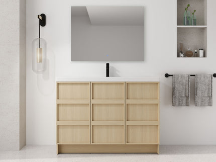 Freestanding Bathroom Vanity With Sink & 2 Soft Close Cabinet Doors