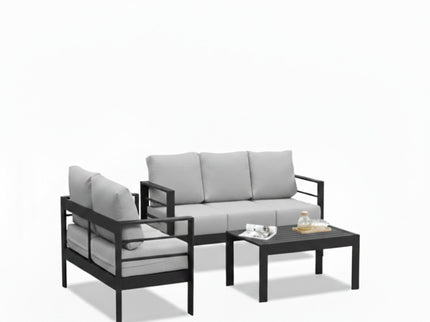 Outdoor Patio Set, All-Weather With Thick Cushions