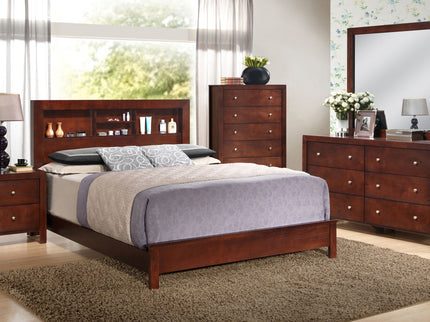 Bed With Transitional Design Stylish