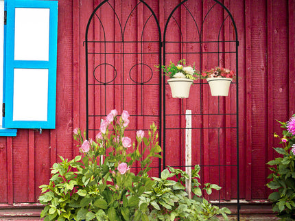 Metal Garden Trellis Rustproof Trellis For Climbing Plant, Outdoor Flower Support