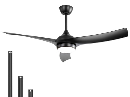 52" Ceiling Fan With 18W LED Light And Remote Control