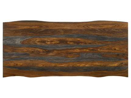 Neve - Sheesham Live Edge Dining Table - Gray