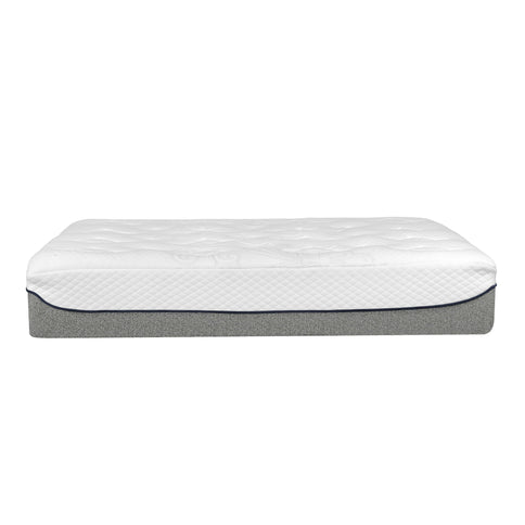Ultra Plush 13" Gel Memory Foam Mattress For King Size Bed With Double Layered Jacquard Cover - Gray / White