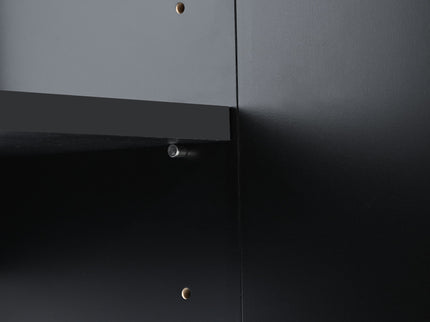 Modern Elegant 4 Door Sideboard Metal Handle Buffet Cabinet For Dining Room, Living Room, Bedroom, Hallway