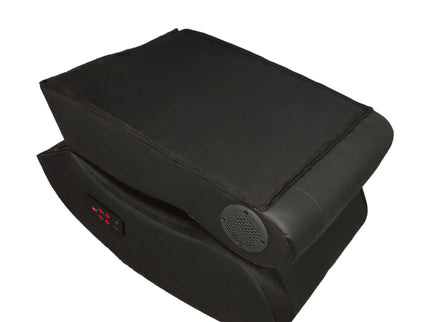 Foldable Gaming Chair With Onboard Speakers, LED Strip Lighting, Bluetooth, Vibration Massage, USB Charging Port - Black