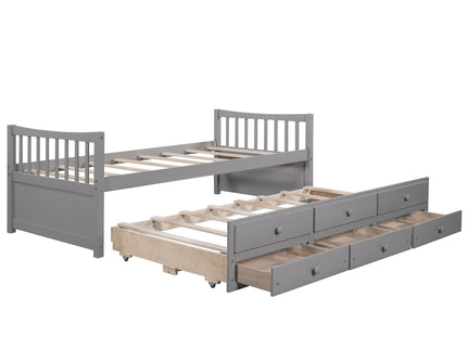 Twin Size Daybed With Trundle And Drawers