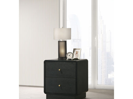 Burton - 2 Drawer Nightstand - Black