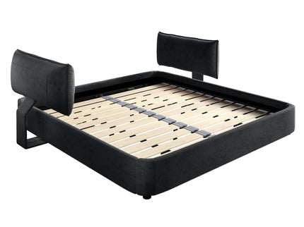 Cloud Bed Frame With Oversized Padded Movable Headboard