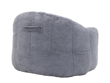 Beanbag Chair, Beanbag Sofa Chair With Armrests Stuffed High Density Foam