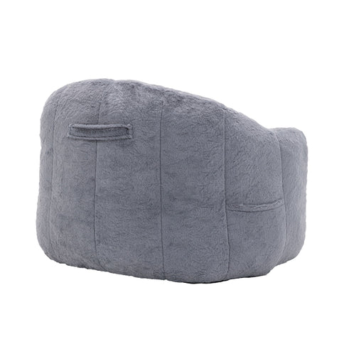 Beanbag Chair, Beanbag Sofa Chair With Armrests Stuffed High Density Foam