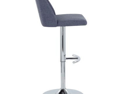 Toriano - Contemporary Adjustable Barstool With Swivel & Rounded T Footrest (Set of 2)