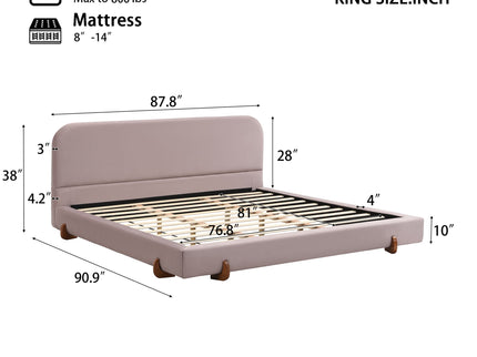 Elegant Upholstered Bed Frame