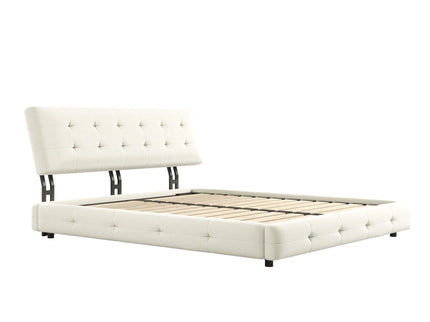Tufted Headboard With Extra-Large Ultra-Soft Cloud Pillow Design