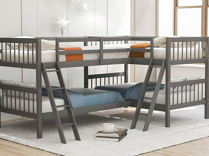 L Shaped Bunk Bed With Ladder