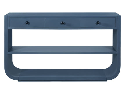 Console Table With 3 Soft Close Drawers & 2 Open Shelves