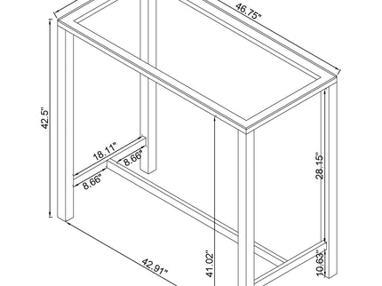 Tommy - Bar Table - Chrome