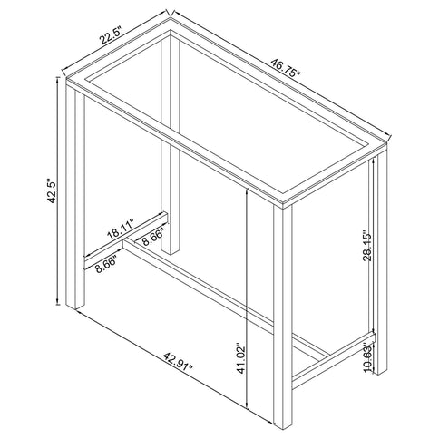 Tommy - Bar Table - Chrome