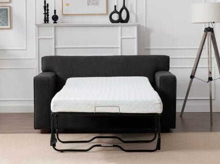 2 In 1 Lounge Chair With 4" Mattress & 2 Throw Pillows - Gray
