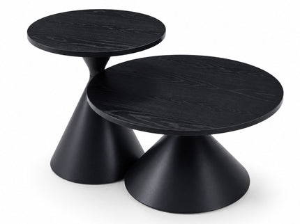 2 Piece Coffee Round Table Set