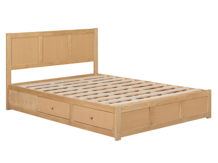 Platform Bed With Underneath Storage And 2 Drawers