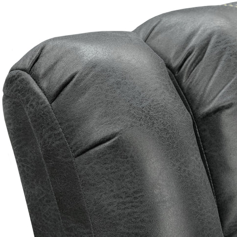Reclining Sofa - Gray - Faux Leather
