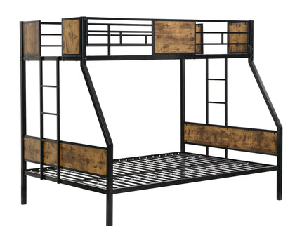 Modern Metal Bunk Bed With Dual Side Ladder And Metal Desig