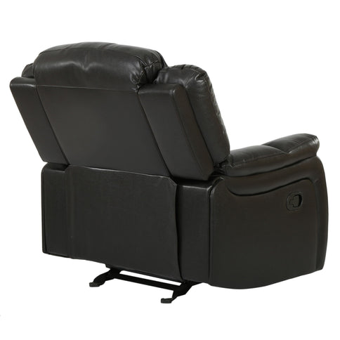 Classic Design Recliner, Upholstery Recliner, Glider Recliner - Black Berry