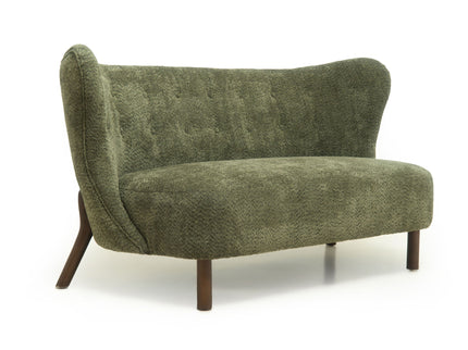 Nordic Chair Laid Back Loveseats With Curved Backres, No Armrests
