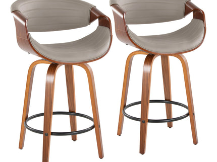 Symphony - Mid Century Stylish Design Modern Counter Stool (Set of 2)