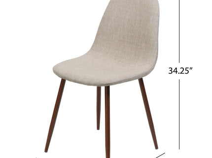 Elegant Dining Chair Set With Fabric
