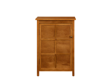 Floor Cabinet With Doors & Adjustable Shelf, Storage Cabinet For Entryway