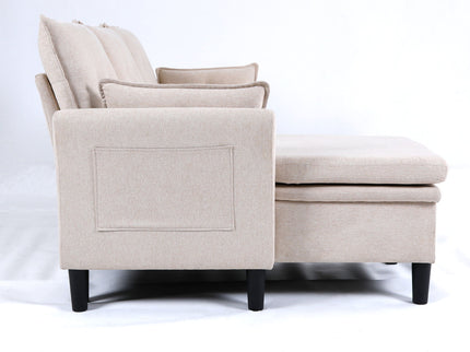 L-Shaped Reversible Chaise Sectional Sofa With Storage