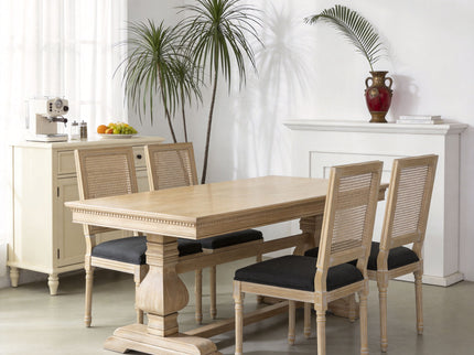 Dining Chairs With Square Back (Set of 2)