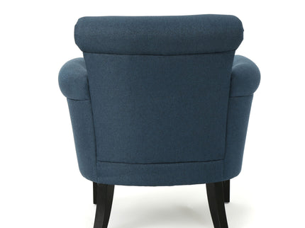 Elegant Club Chair With Nailhead Trim And Birch Wood Legs