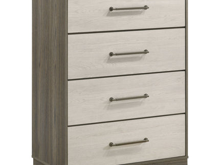 Edmondson - 4 Drawer Chest - Natural / Gray