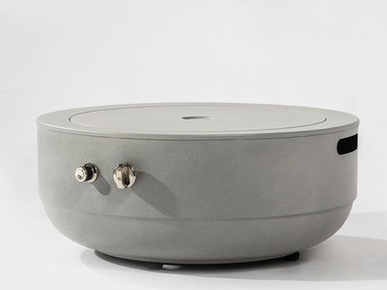 Propane Gas Fire Pit Bowl, 40000 Btu, Round For Outside - Gray