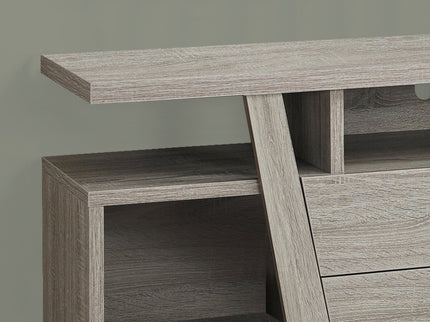 TV Stand, Console, Media Entertainment Center, Storage Drawers, Contemporary & Modern - Taupe